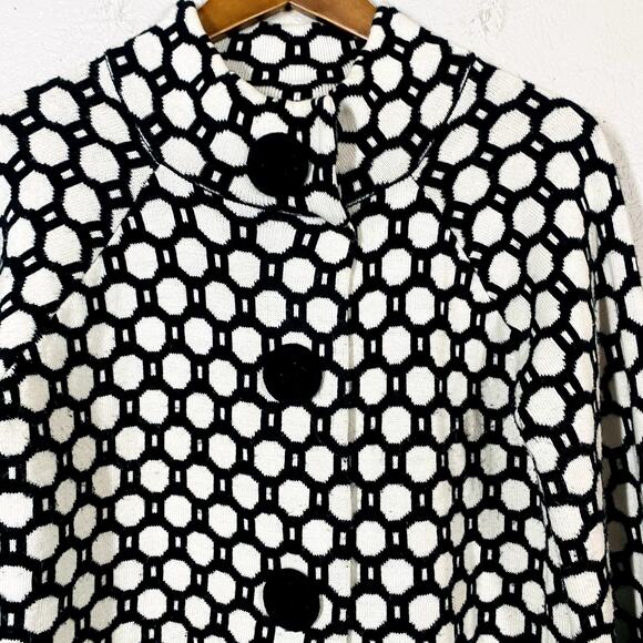 John Paul Richards Snap Front Cardigan Top Sweater Long Sleeve Casual - S - Picture 2 of 6